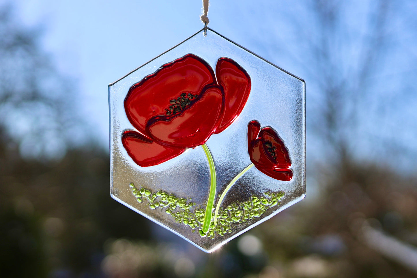 Sonnenfänger Mohnblumen