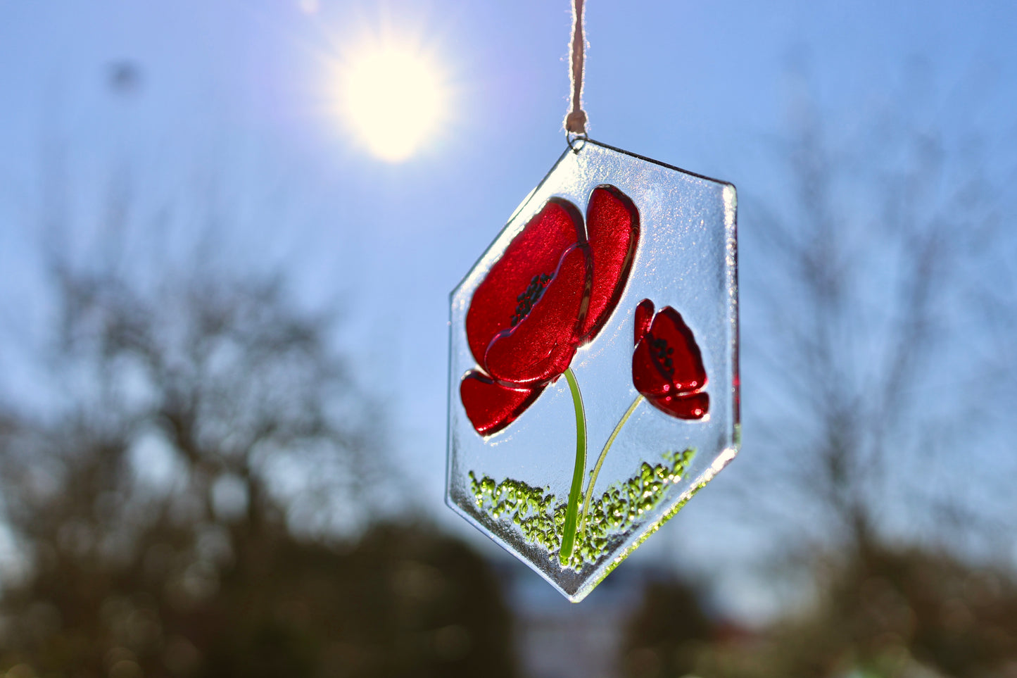 Sonnenfänger Mohnblumen