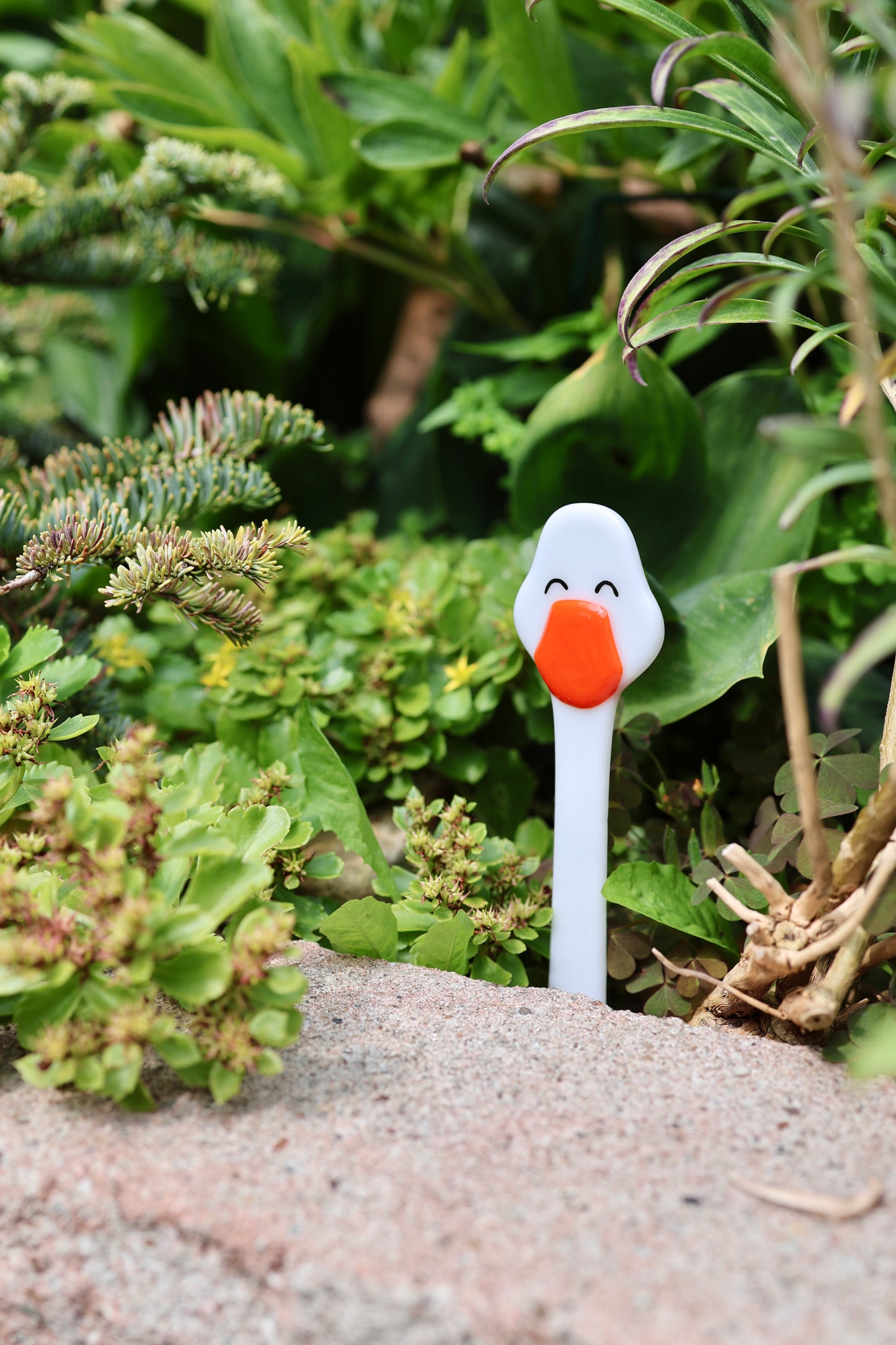 Blumenstecker "Glückliche Gans"