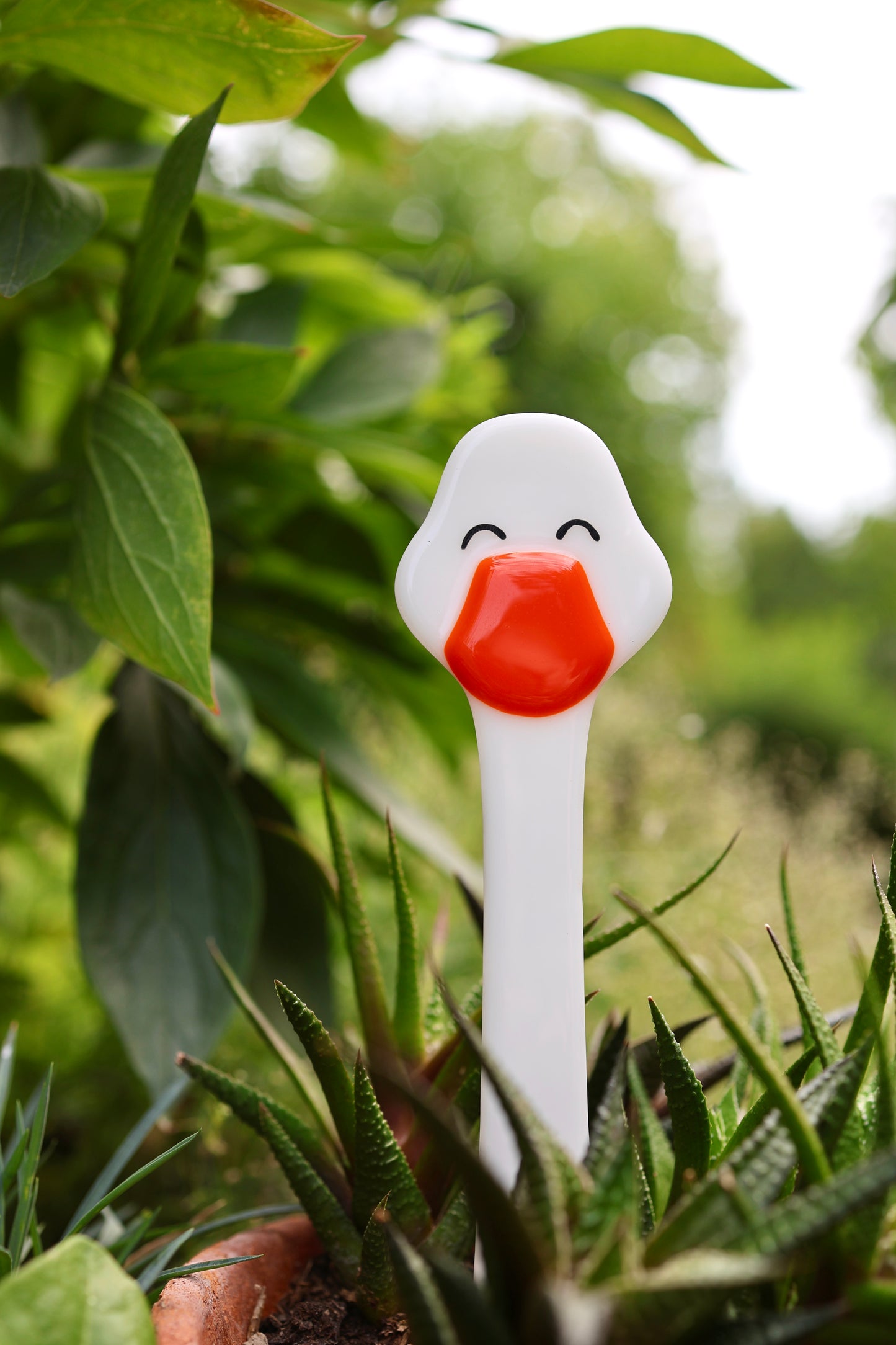 Blumenstecker "Glückliche Gans"
