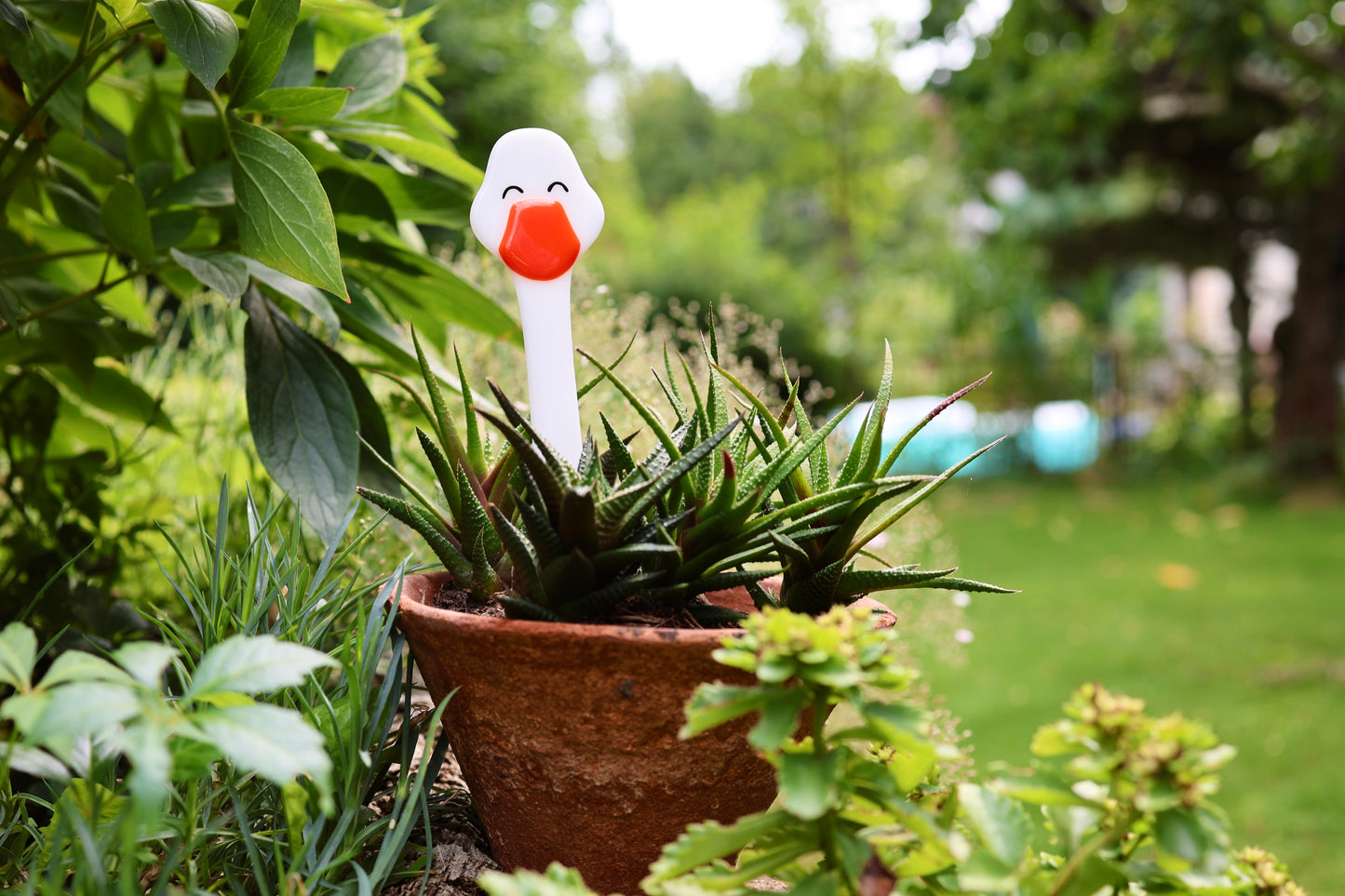 Blumenstecker "Glückliche Gans"
