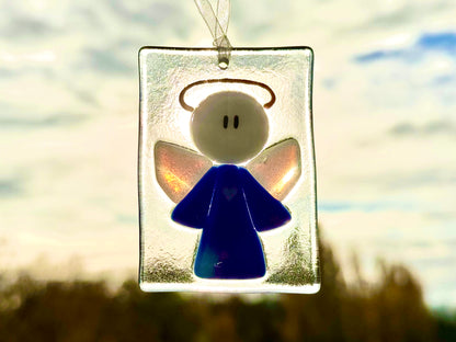 Sonnenfänger "Schutzengel" (blau)