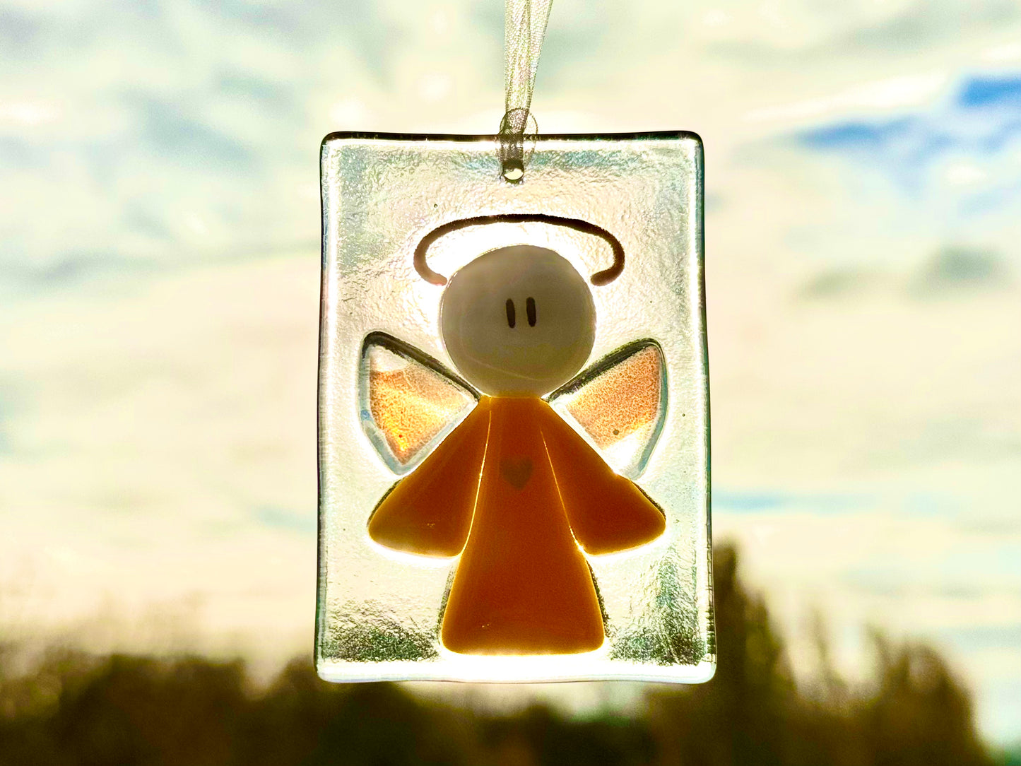 Sonnenfänger "Schutzengel" (gelb)