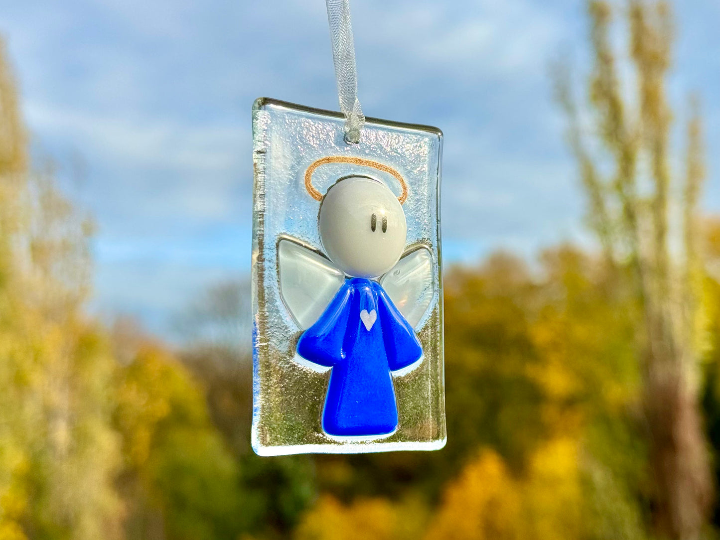 Sonnenfänger "Schutzengel" (blau)