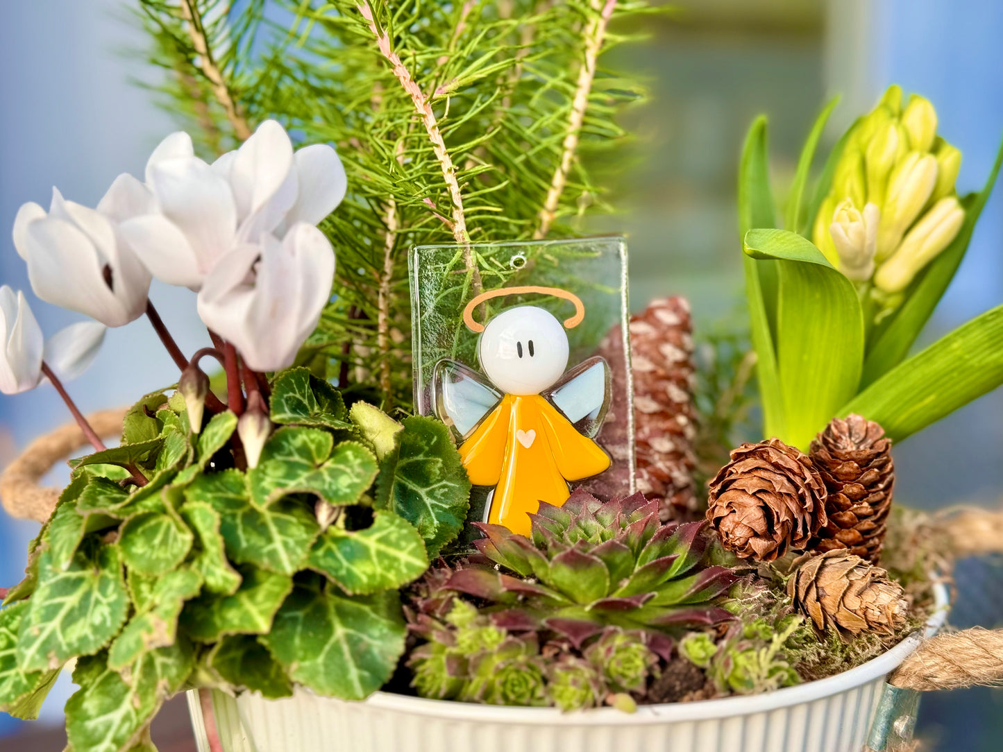 Sonnenfänger "Schutzengel" (gelb)