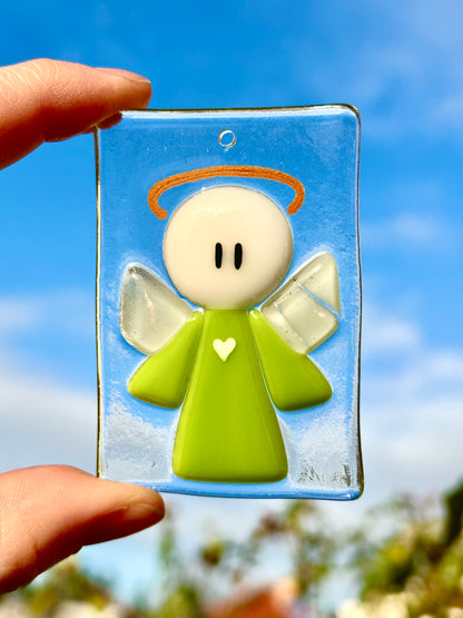 Sonnenfänger "Schutzengel" (grün)