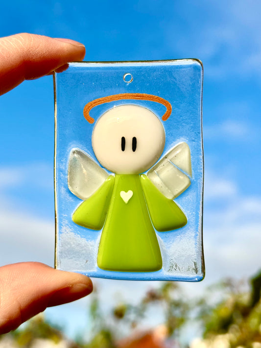 Sonnenfänger "Schutzengel" (grün)