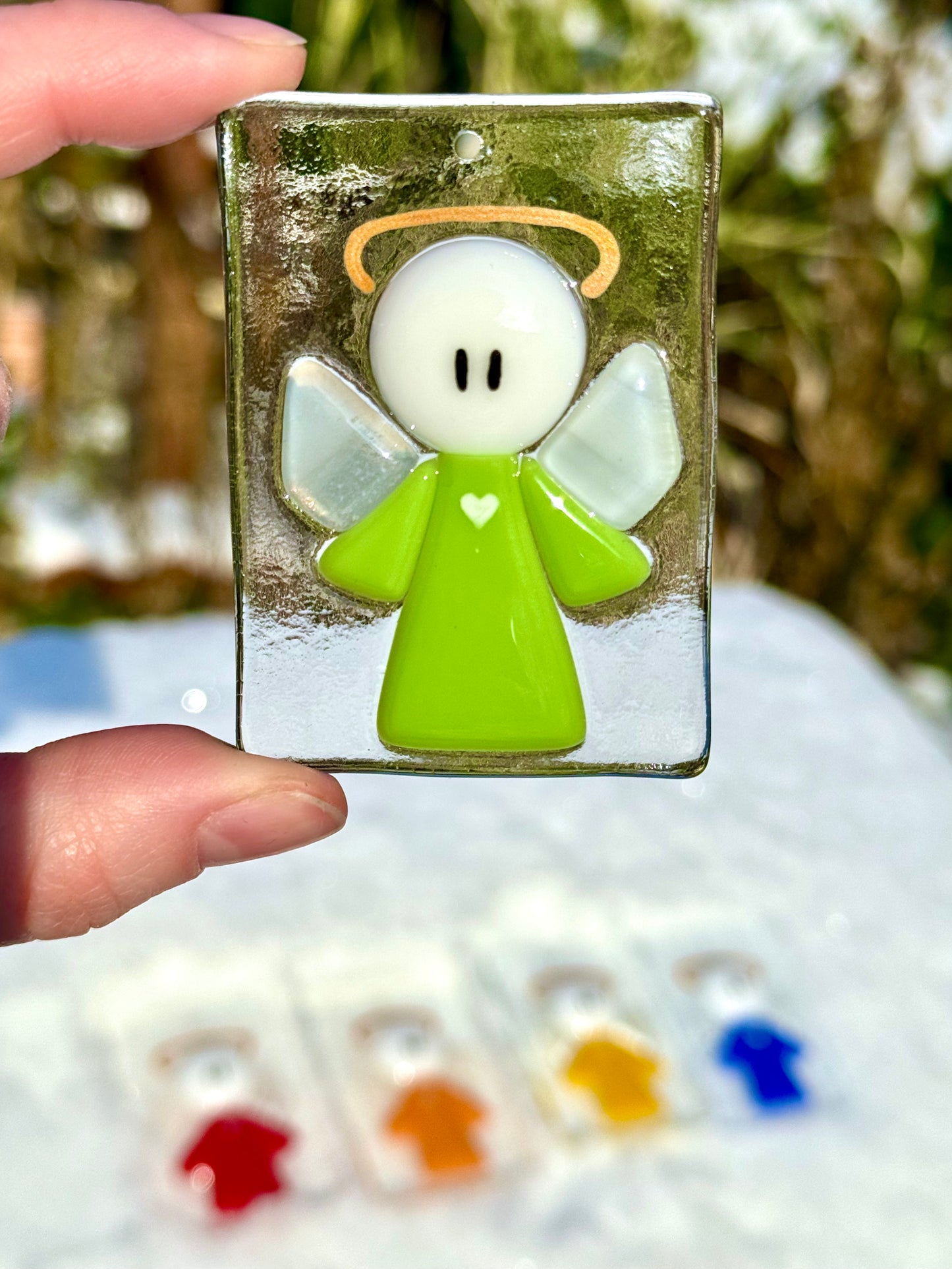 Sonnenfänger "Schutzengel" (grün)