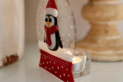 Teelichthalter "Kleiner Pinguin"