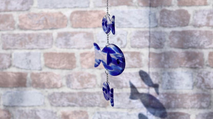 Sonnenfänger "Blaue Fische"